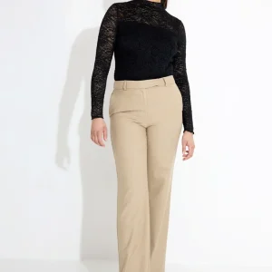 PANTS LARGO IN FLANELLA 03568 - Brun