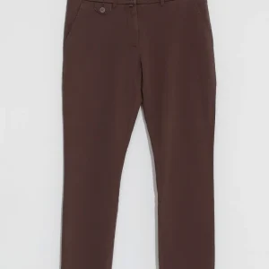 GABARDINE TROUSERS - Brun