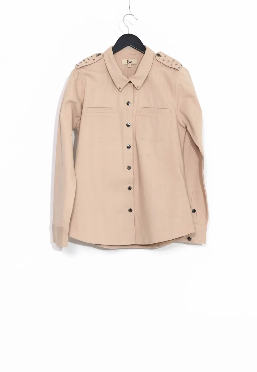 JEANSSKJORTA - Beige