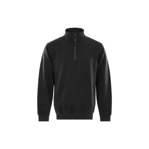 Acode 1737 Sweatshirt half zip - svart