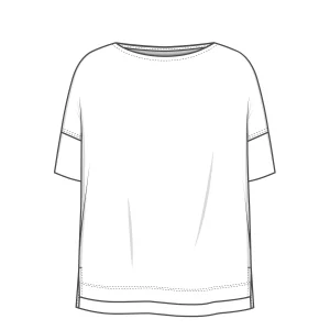 4309 - Oversize tröja med båtringning