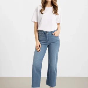 Amelia Raw Straight CL - Washed blue denim