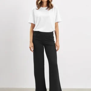 Donna Loose Jersey - Short Length - Black brushed