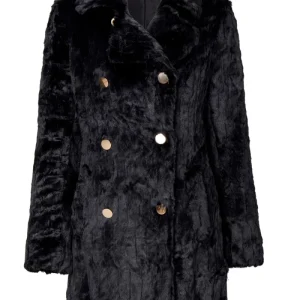 HOLLIES Monica Faux fur Svart