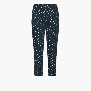 Taylor Regular - Cropped - Navy white dot
