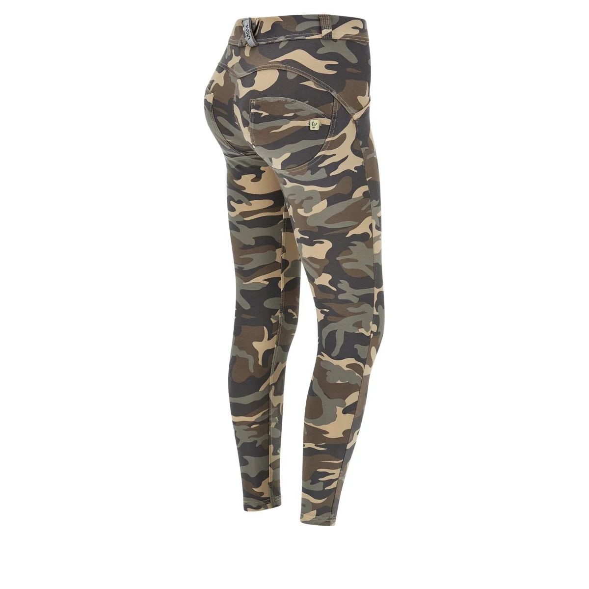 WR.UP Push-Up Regular Waist Skinny 7/8 Camouflage Pant - Mimetic Beige - Bild 8