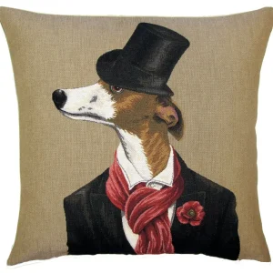 Kuddfodral Whippet with Scarf