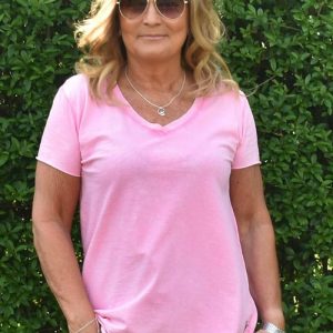Ana t-shirt rosa stonewashed