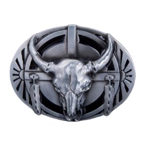 Bältesspänne Western Man Skull