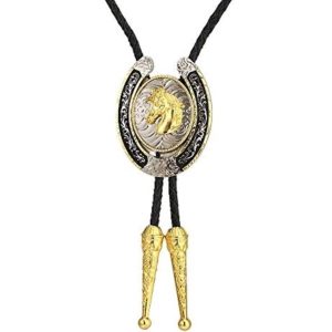 Bolo Tie hästhuvud med sko