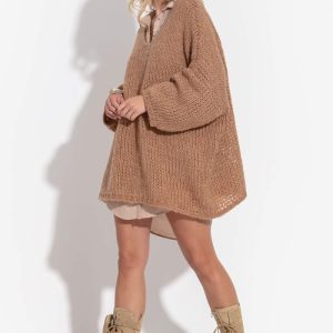 Boyfriend sweater karamell