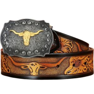 Cowboy Country Western Bälte med rem