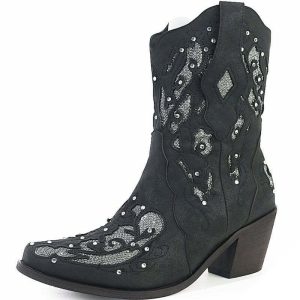 Cowboyboots i lantlig stil
