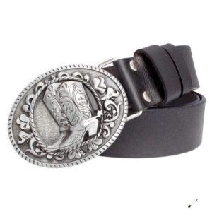 Cowboybälte i läder