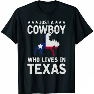Far West – Cowboy-T-shirt med spelaren