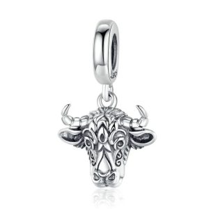 Hänge med buffelhuvud (silver)