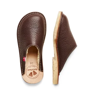 Duckfeet KLITMØLLER ullfodrad unisex slip-in toffel – Choko