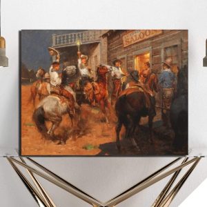 Målning Western Bar