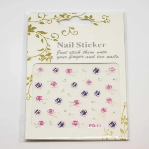 Nagelsmycken lila ros