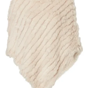 Pälsponcho creme