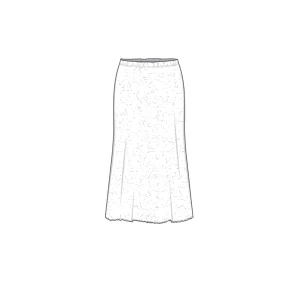 Lätt klockad kjol 5503 - merino bubble wool