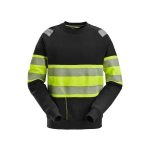 Snickers - Sweatshirt 2830 - Svart/varsel klass 1