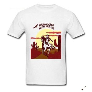 T-shirt med spagetti från västern