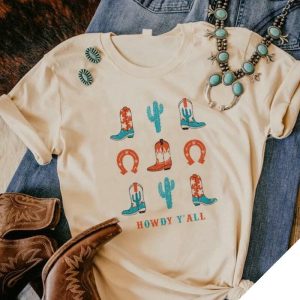 T-shirt med westernmotiv från Montana
